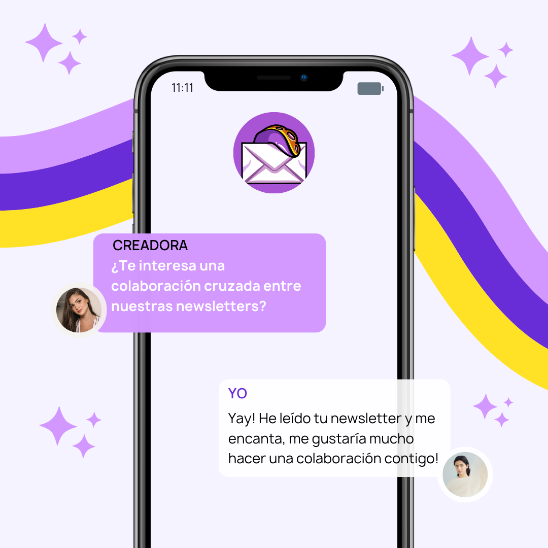Imagen del inbox de los contactos